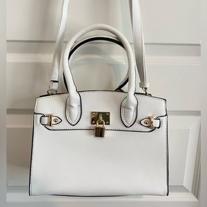 JustFab White Crossbody Bag